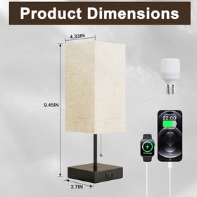 YIDPU table lamp for living room or desk with versatile lighting and compact size.