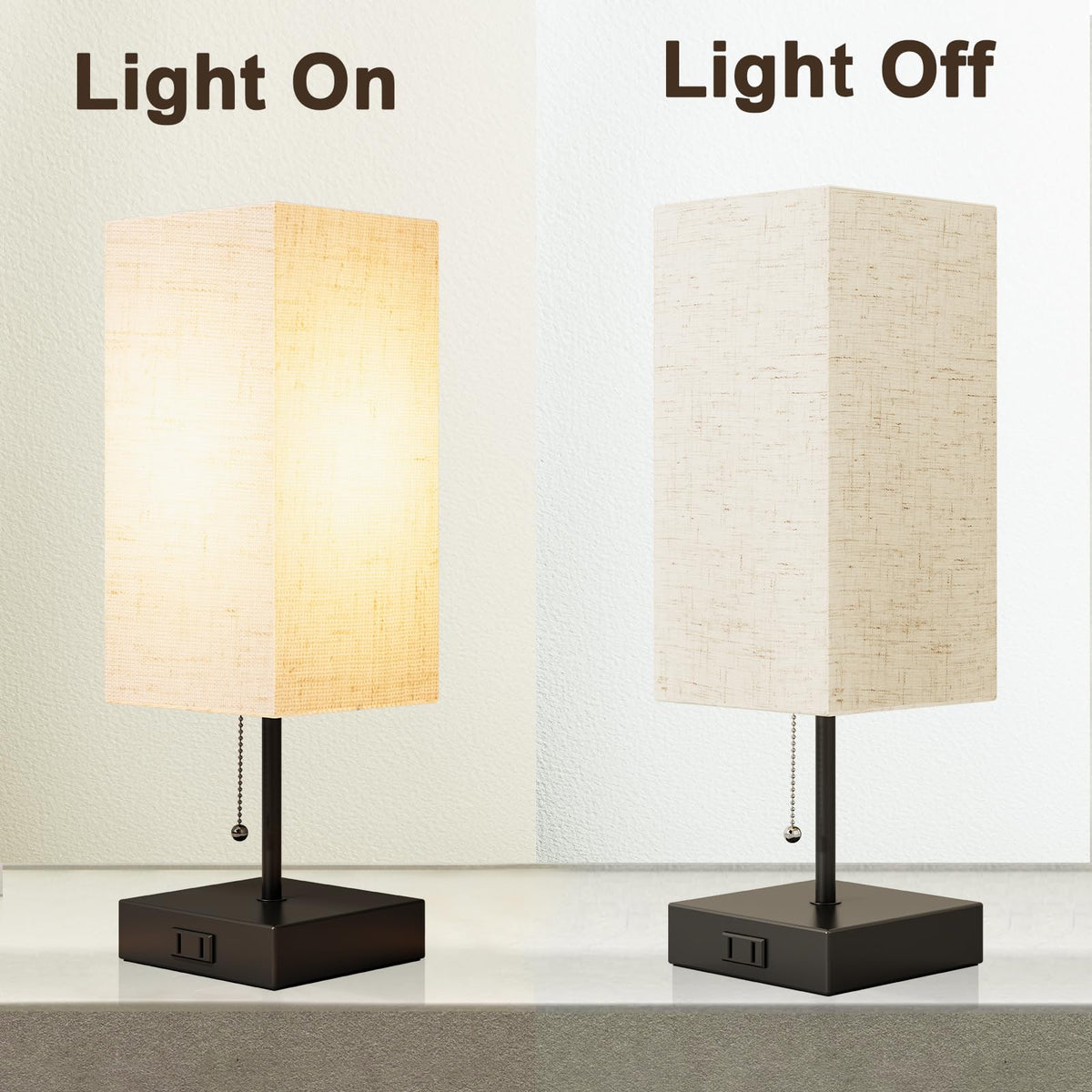 YIDPU pull chain lamp offers quick color mode changes for mood lighting.