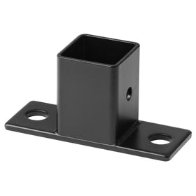 YIDU69Q eight-pack of square post flange bases ready for quick fence or deck installations