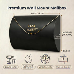 Yielycan mailbox side view highlights slim profile for tight entryways