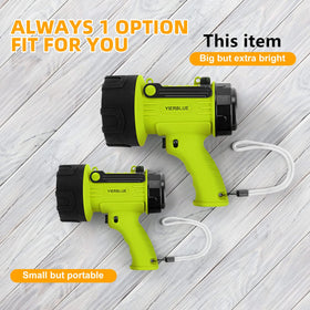 YIERBLUE impact-resistant handheld spotlight built to endure drops