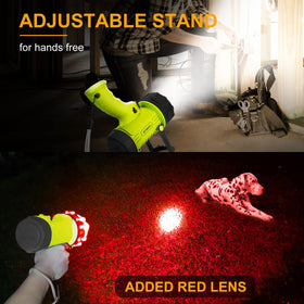 YIERBLUE long-runtime spotlight delivering hours of light on low setting