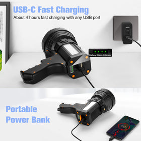 YIERBLUE rugged ABS and aluminum body for outdoor durability