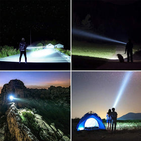 YIERBLUE spotlight USB output supports emergency charging for devices.
