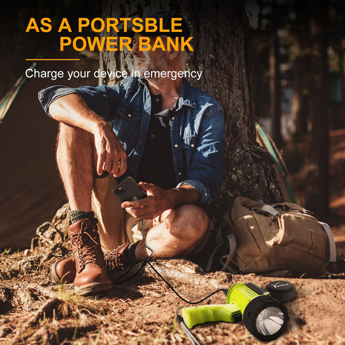 YIERBLUE spotlight demonstrates IP67 waterproof durability in harsh conditions