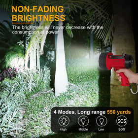 YIERBLUE waterproof IP67 spotlight designed to float for water-side use.