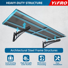 YIFRO garage shelving with hooks for versatile tool storage
