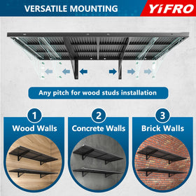 YIFRO space-saving garage shelving keeps floors clear for an organized area