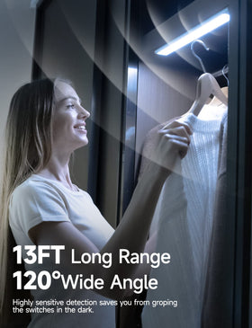 YIGER under-cabinet lights use USB-C charging for easy, cordless power.