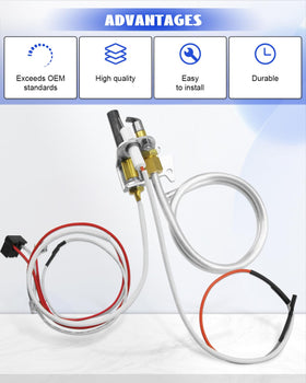YIGUCS pilot assembly close-up detail highlights connectors and thermocouple interface