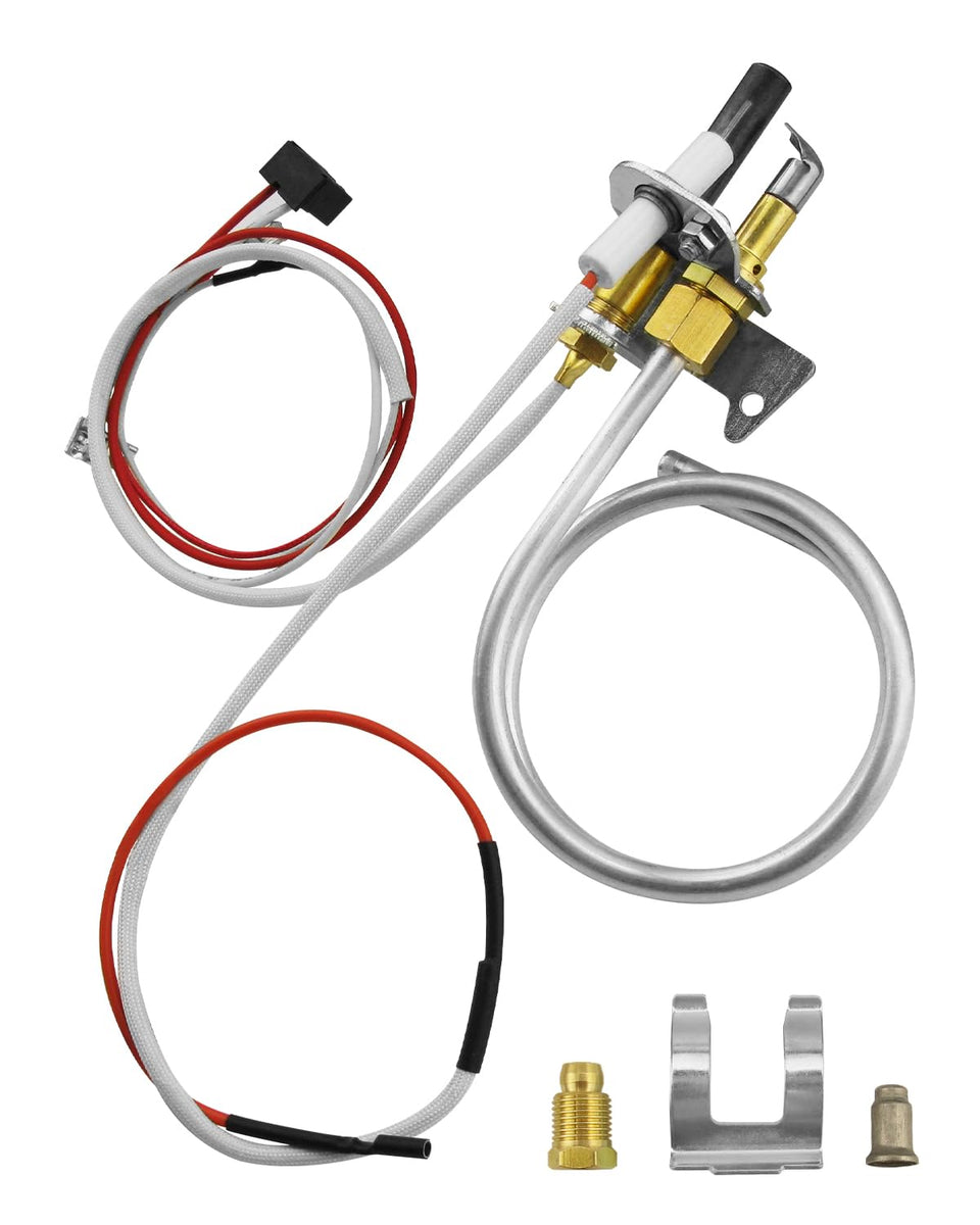 YIGUCS water heater pilot assembly close-up showing durable components for reliable operation