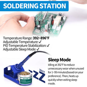 YIHUA 862BD+ desoldering pump aids clean solder removal