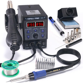 YIHUA 8786D dual-display station enables precise temperature control for mixed soldering and hot air tasks.