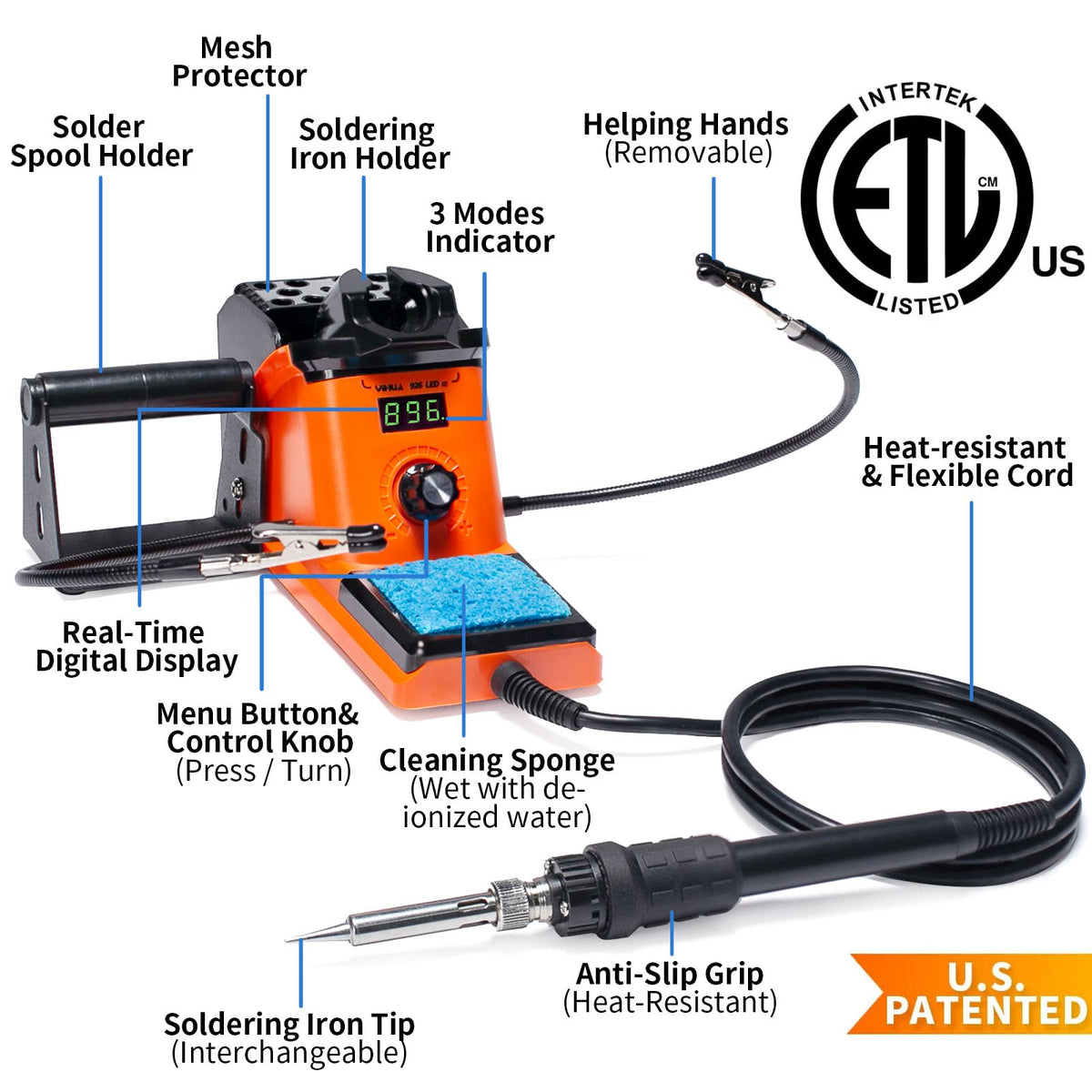 YIHUA 926 III soldering iron station with fast heating capability