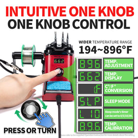 YIHUA 926 III temperature knob used to adjust heat precisely