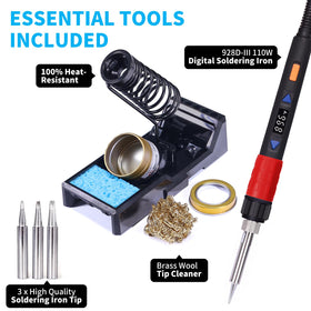 YIHUA 928D-III soldering iron digital display illustrating precise temperature control