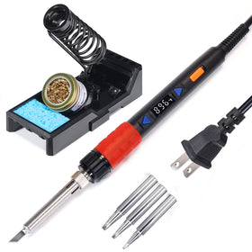 YIHUA 928D-III soldering iron front view showing compact, portable design for on-the-go tasks