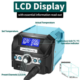 YIHUA 939D+ III EVO helping hands and magnifier improve visibility