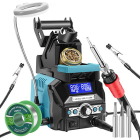 YIHUA 939D+ III EVO with LCD display showing precise temperature