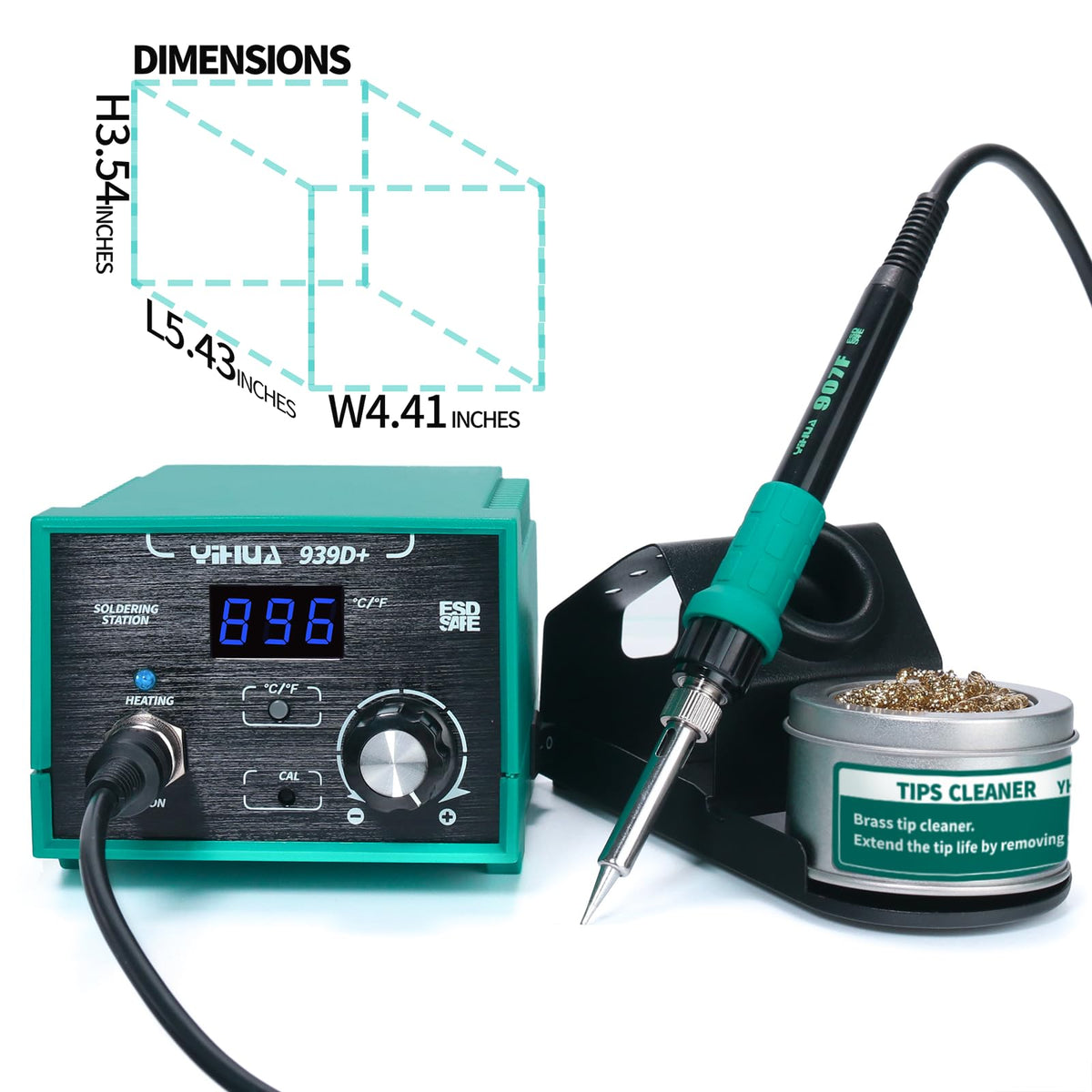YIHUA 939D+ temperature calibration helps maintain consistency across projects.