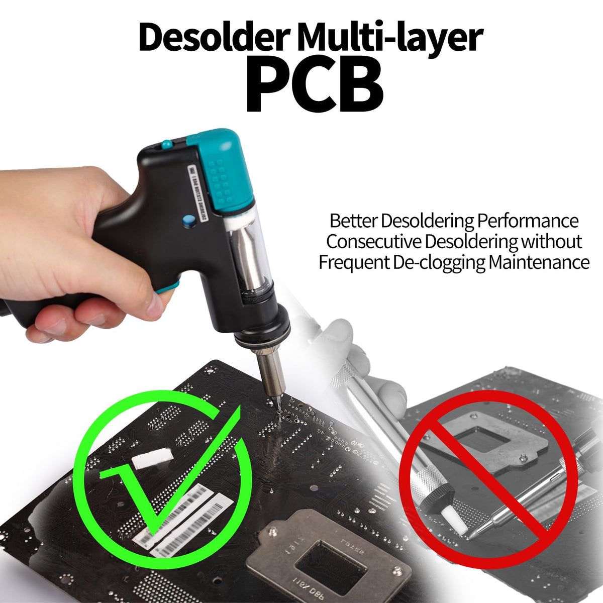 YIHUA 948D-I desoldering station auto standby mode improves safety