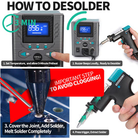 YIHUA 948D-I desoldering station packaging showing included accessories