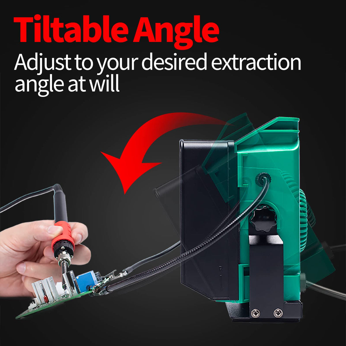 YIHUA 948DQ-I detachable helping hands stabilize wires during soldering