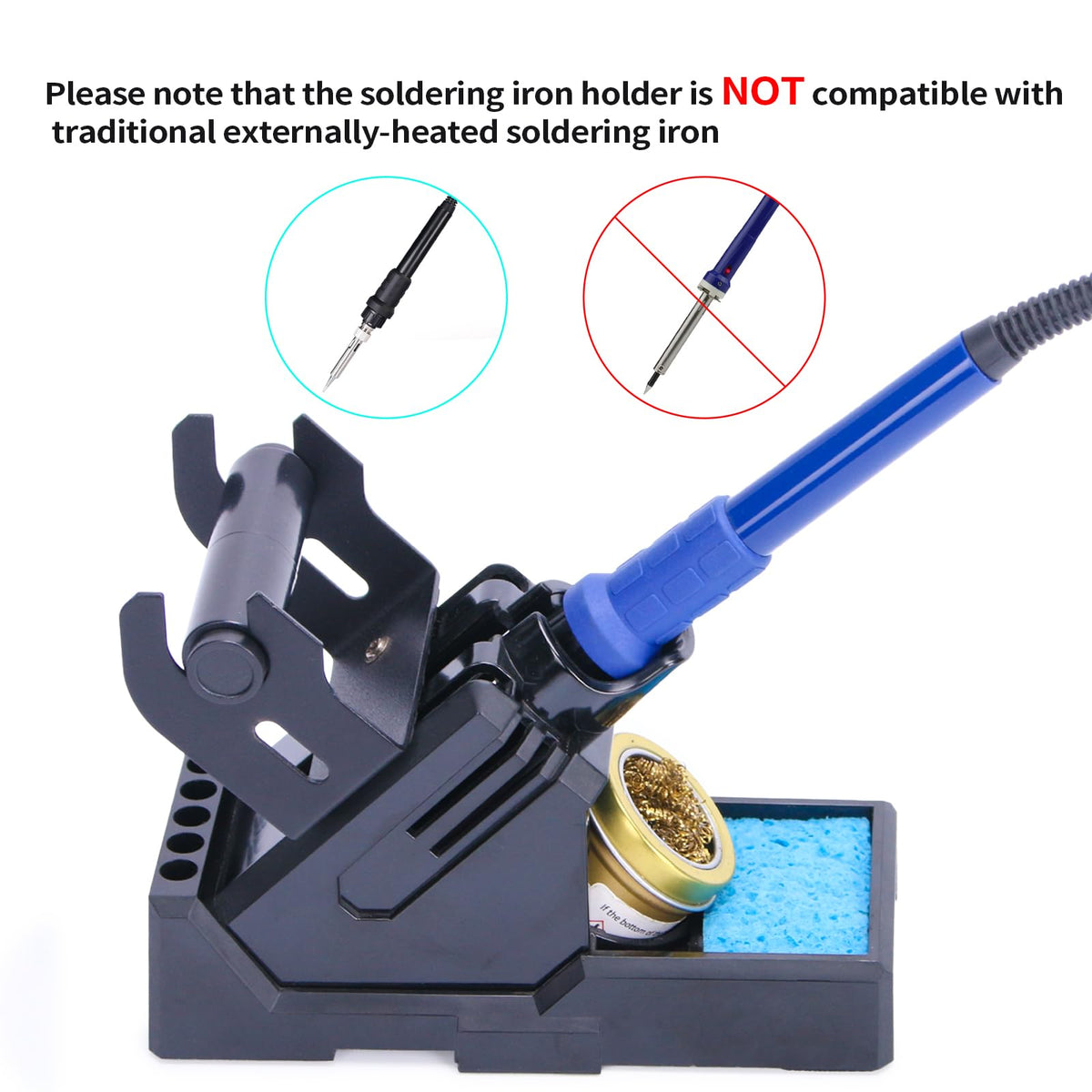 YIHUA X-2 Evolution cleaning sponge protects heating element during cleaning.