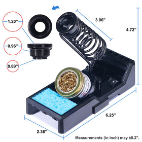 Close up of YIHUA X-4 heat resistant design near hot iron