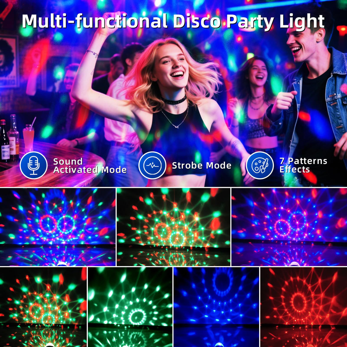 Yiixuyo durable ABS dome protects three bright 3W LEDs.