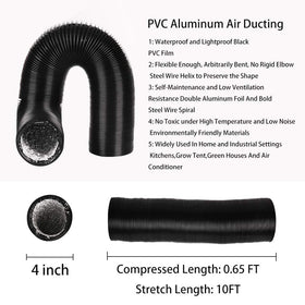 YIJUHOU four-layer aluminum dryer hose ensures durable, heat-resistant exhaust.