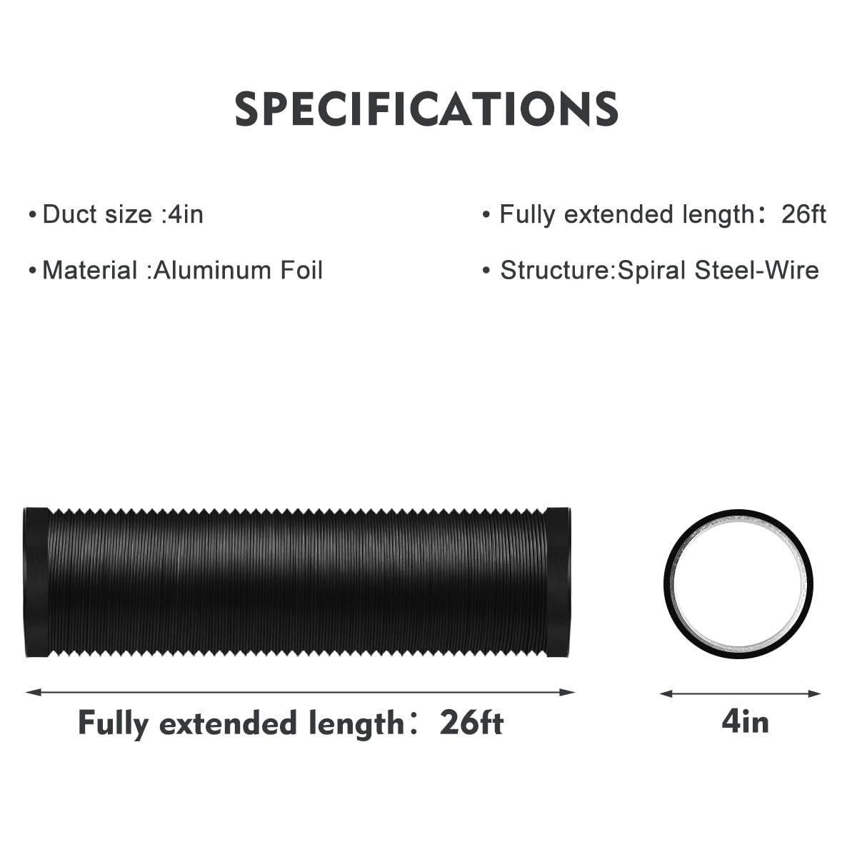 YIJUHOU four-layer construction inside the duct for durability and smooth airflow.