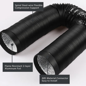 YIJUHOU clamps for dryer vent, stainless steel for secure connections.
