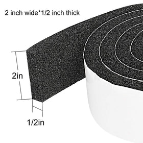 YIJUHOU weather-stripping adhesive-back view demonstrating strong stick on various surfaces