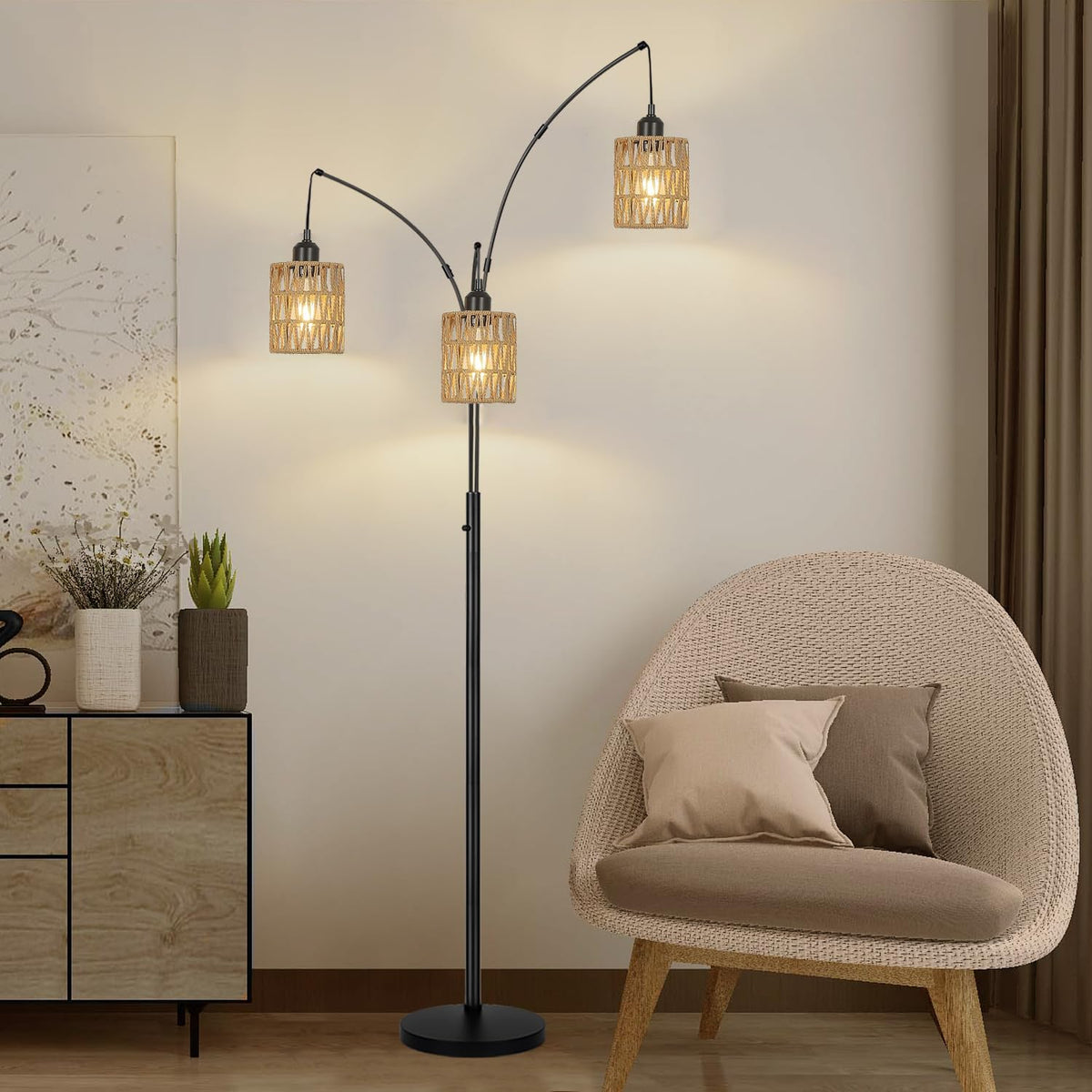 YIKEGE LICHT rattan lampshade kitchen-dining setup inspired decor.