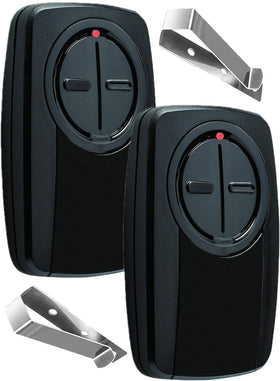 YIKQIDIS 380UT remote, front view, compact universal garage control with rolling code.