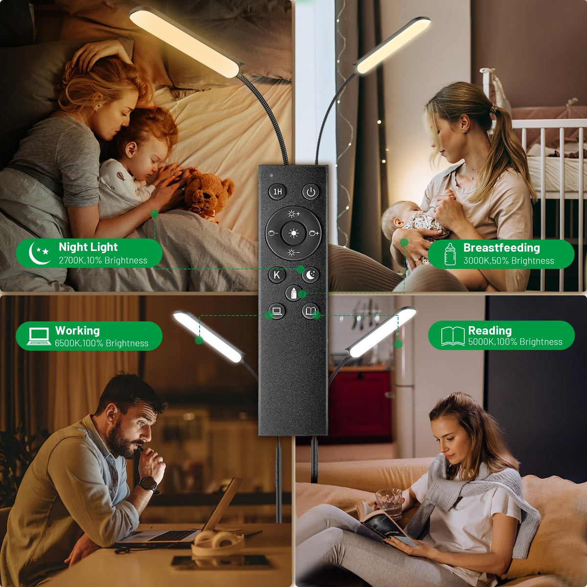 Yikuneng 360-degree adjustable head for flexible positioning