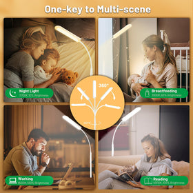 Yikuneng rotatable 360° head for flexible light direction.