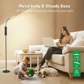 Yikuneng tall base lamp with stable stand and safety features