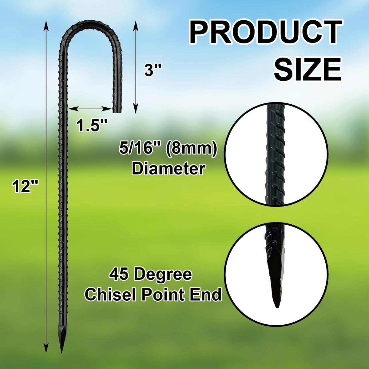 YILEGSYO galvanized coating protects against rust for long-lasting outdoor use.