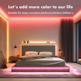 YILINM neon strip app and remote offer intuitive control.