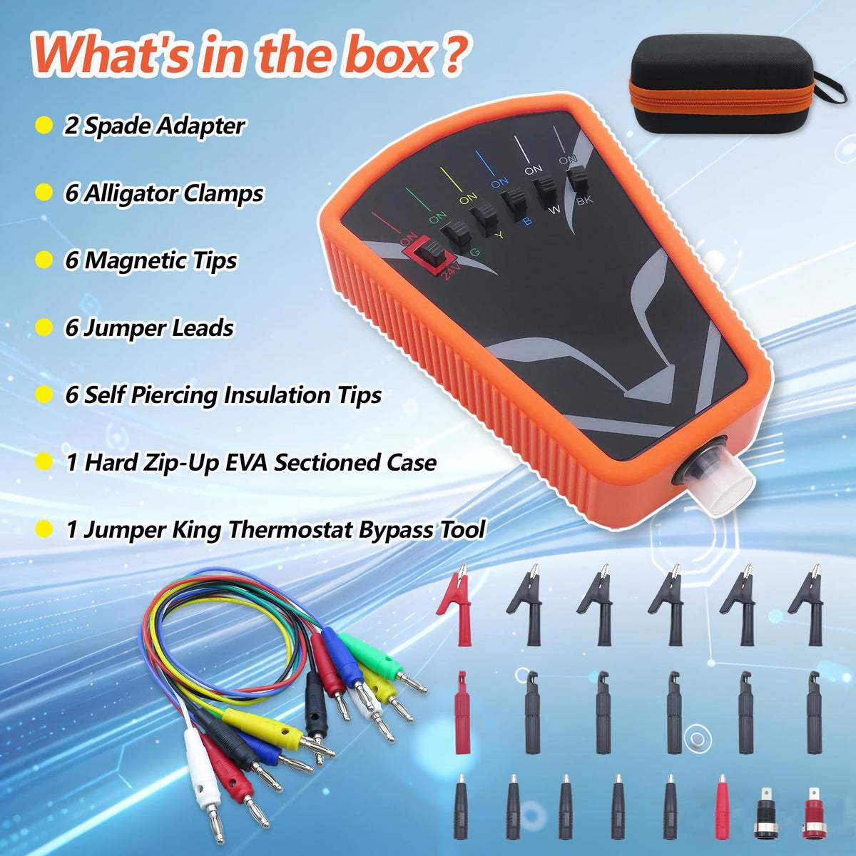 YILISAWIN alligator clips securely attach to test points