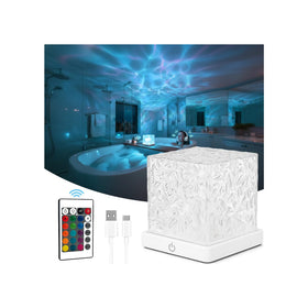 Yilora rechargeable shower light cube – cordless bathroom mood lighting.