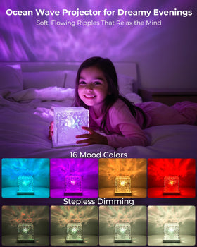 Yilora shower light remote control for easy color and brightness adjustment.