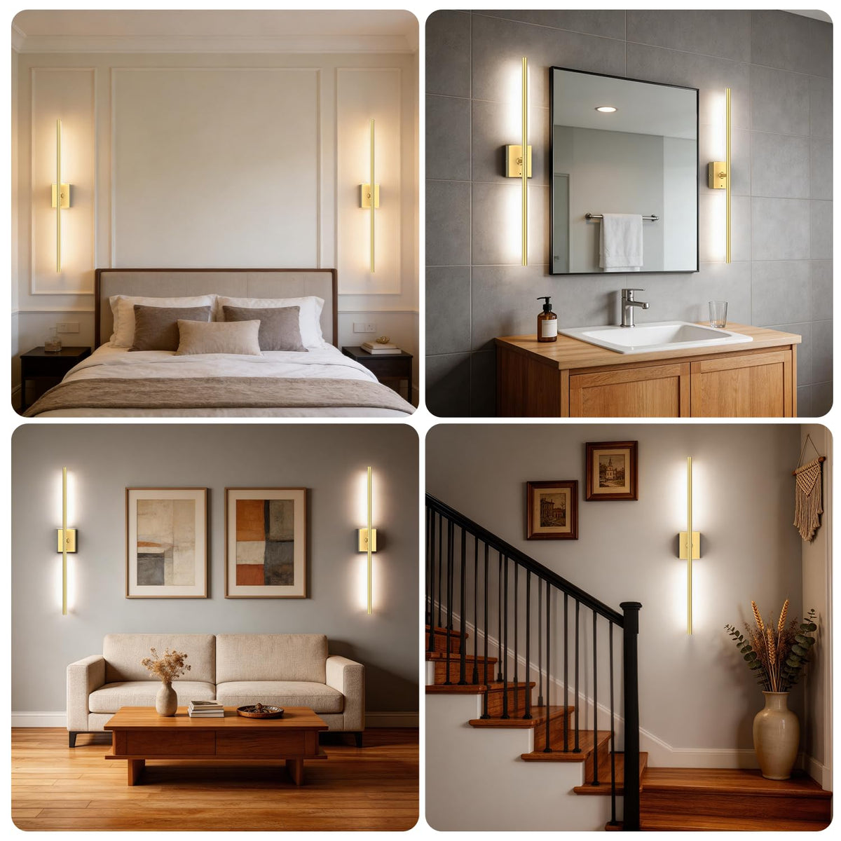 YINDUZ compact wall light ideal for dorms and reading corners