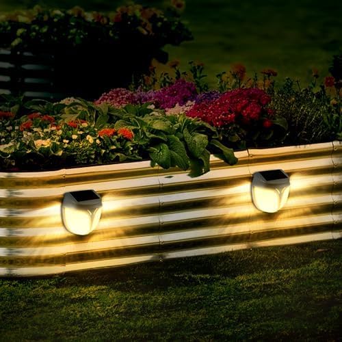 YINDUZ IPX4 waterproof housing protects lights in rain along garden paths.