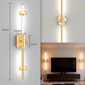 YINDUZ wall lamp installed as wall decor blending modern and traditional styles