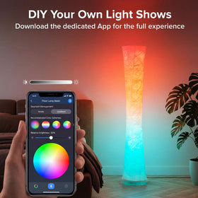 yinghuochong app and remote control offer flexible, cross-room lighting options