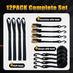 YINGKESI soft loops enable easy attachment and prevent scratches during securing.