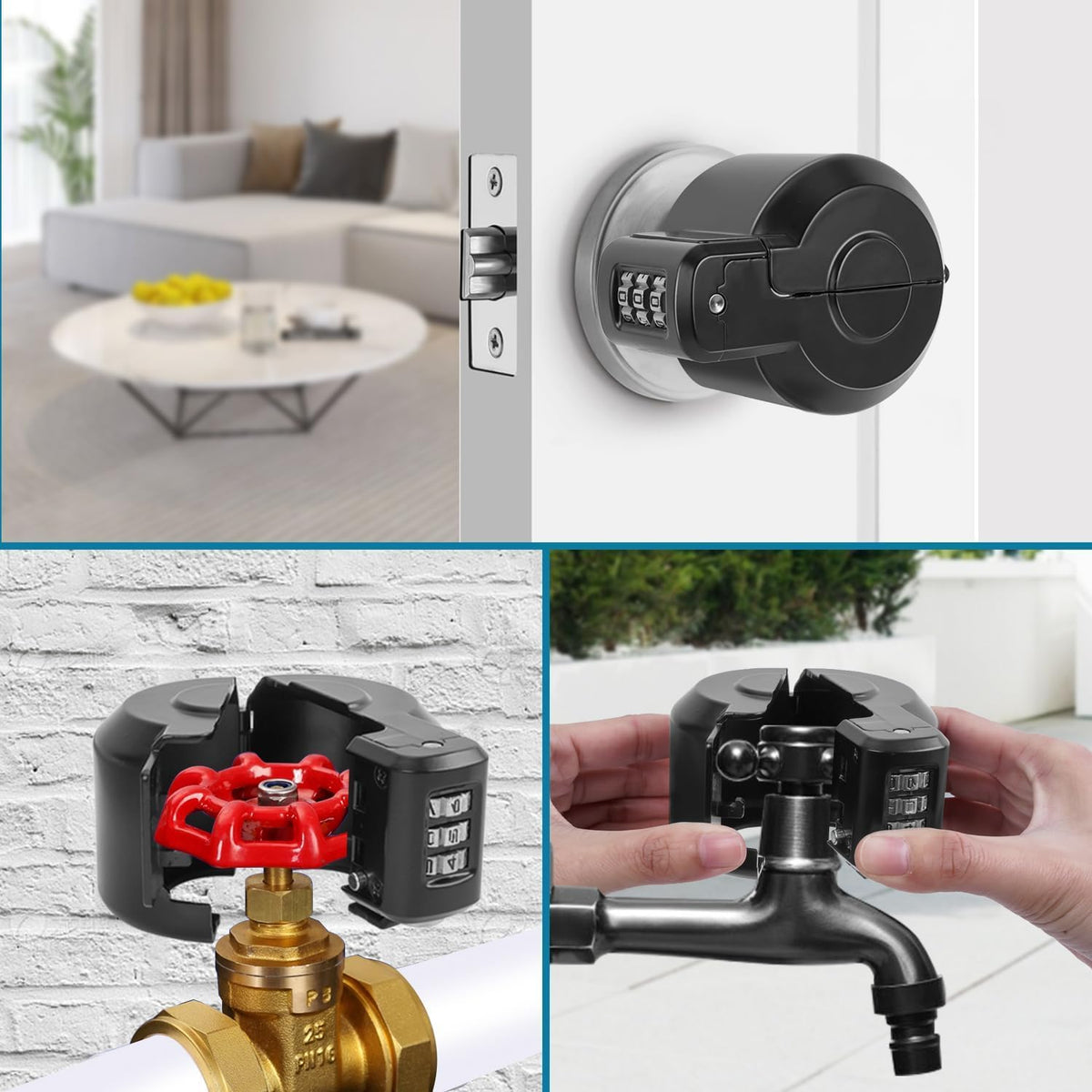 yingranlock versatile for cabinets, faucets, and valves to prevent tampering